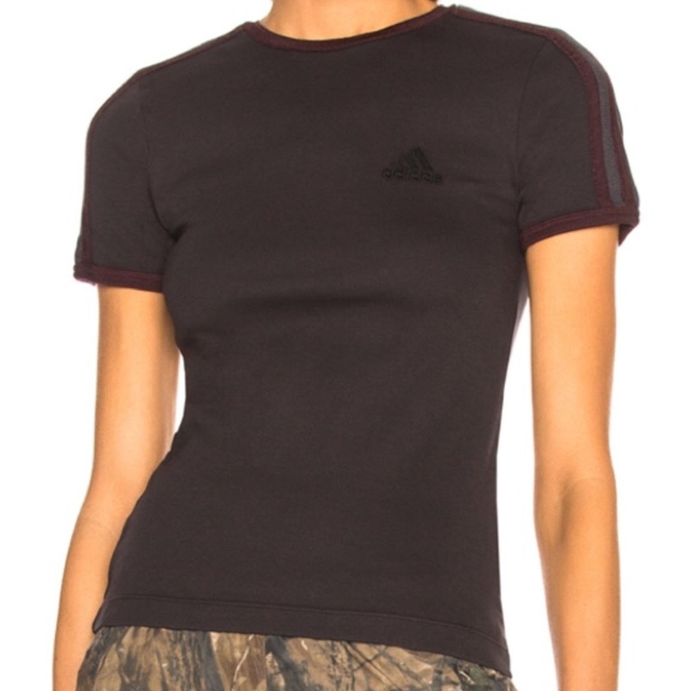 YEEZY x adidas ••• Season 5 Baby Tee—Ink/Oxblood